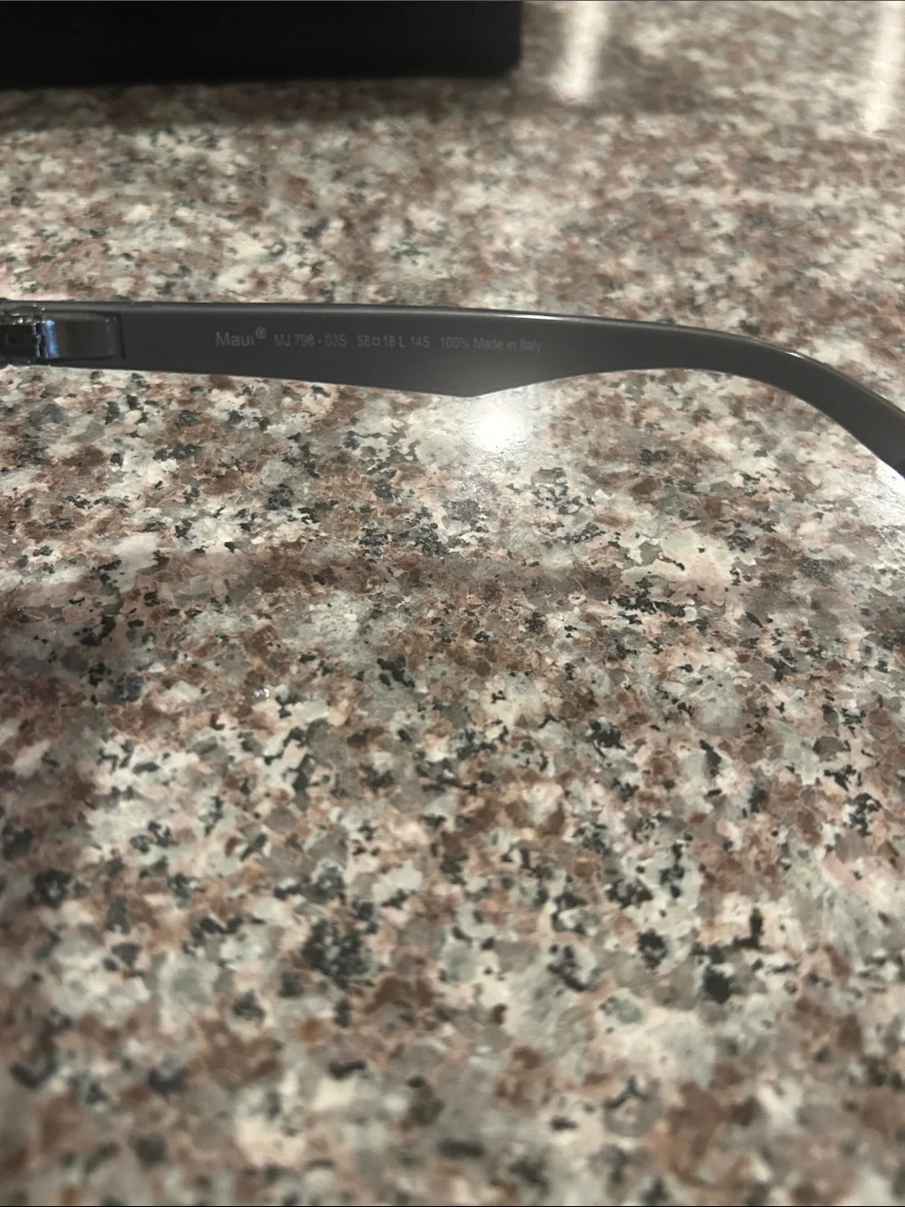 Maui Jim Black Sunglasses With Blue Lens